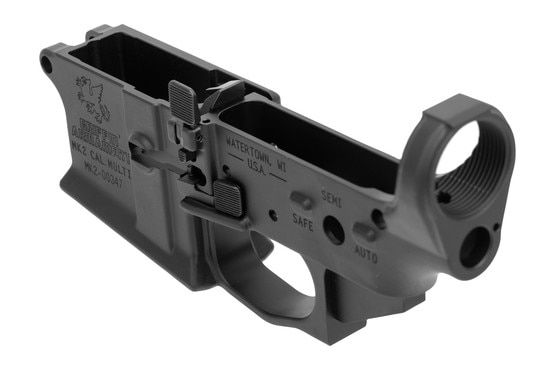 Griffin Armament MK2 AR-15 Stripped Lower Receiver with ambi mag release and bolt catch and release.